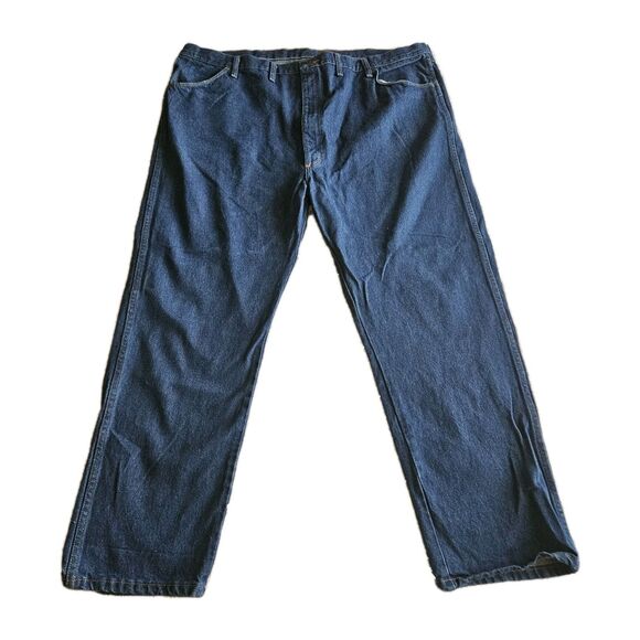 Rustler Other - Rustler Blue Jeans Mens Size 48x30 Straight Leg Medium Wash Blue Collar Work